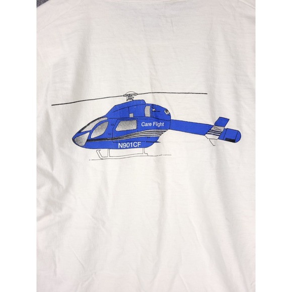 Fruit of the Loom Other - Vintage First Explorer EMS Shirt Adult Large Care Flight 1995 Graphic Single Sti